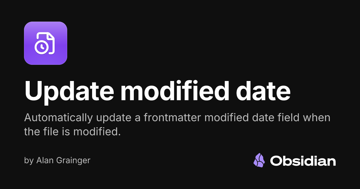 Update modified date