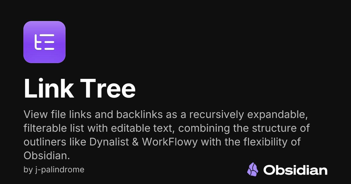 Link Tree - Obsidian Plugin