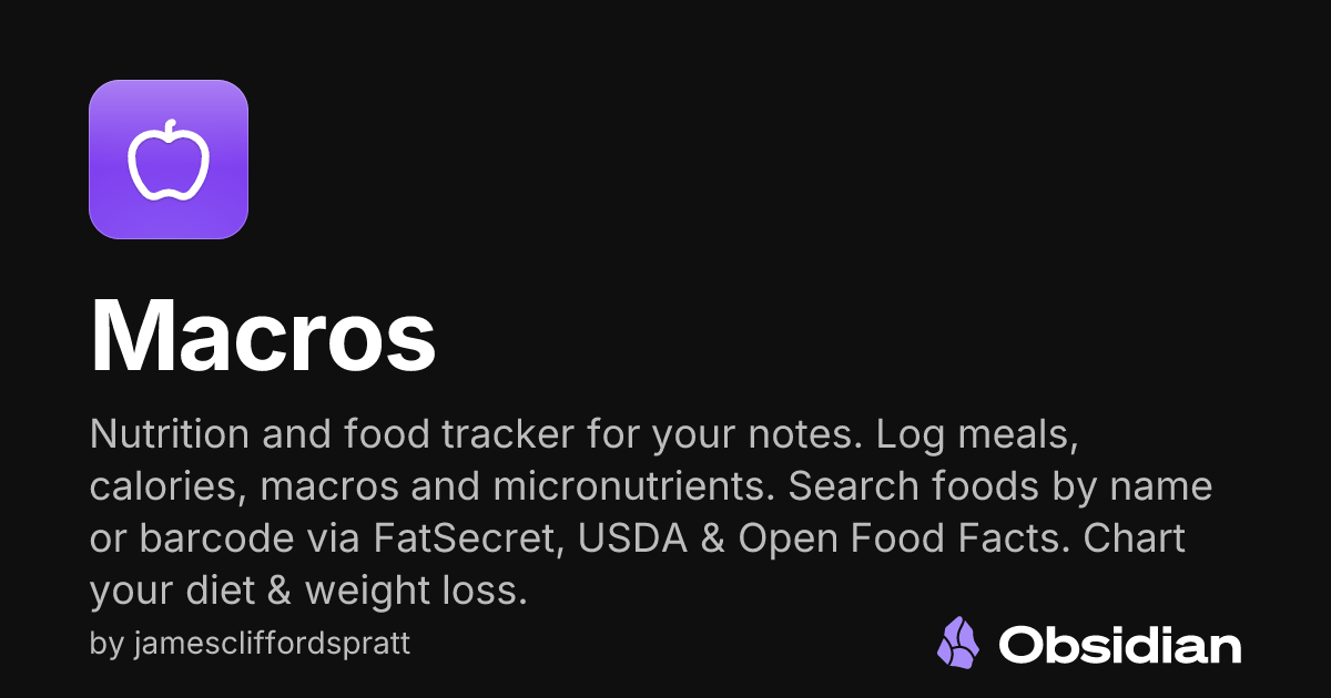 Macros - Obsidian Plugin