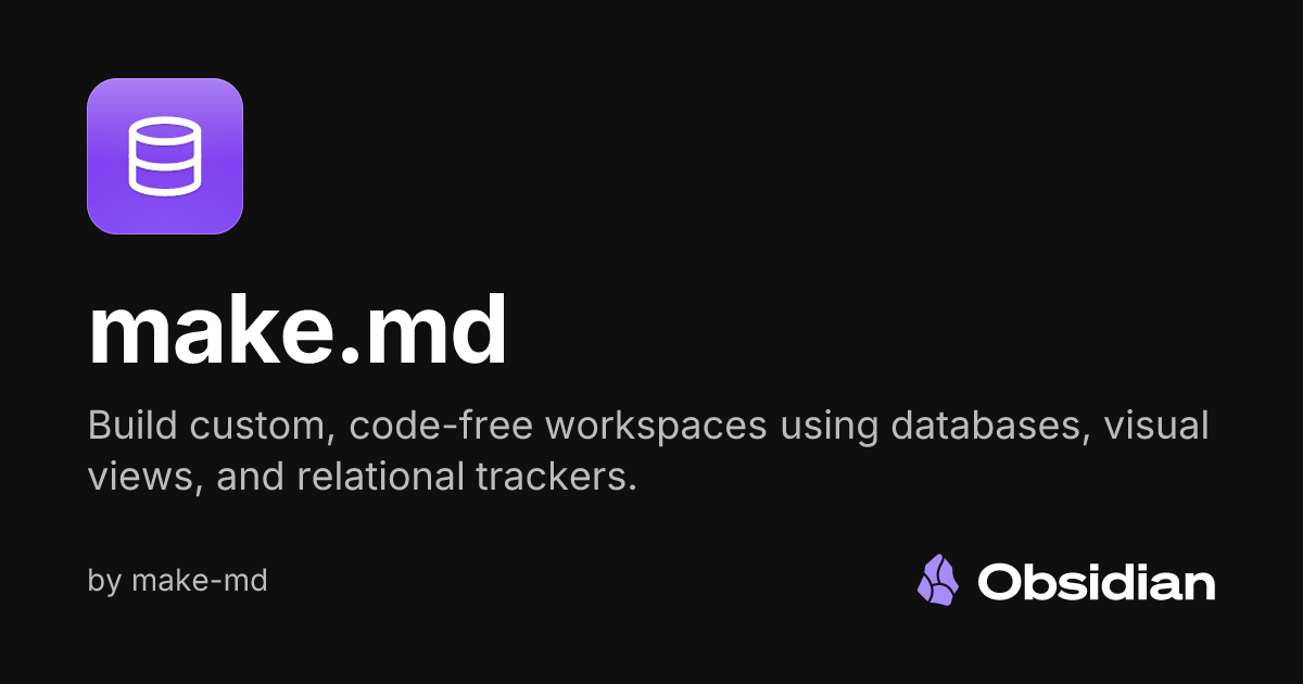 make.md - Obsidian Plugin