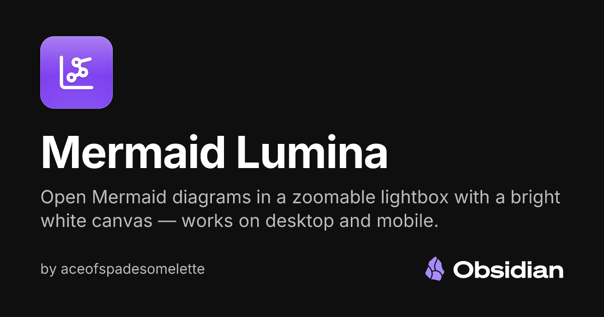 Mermaid Lumina - Obsidian Plugin