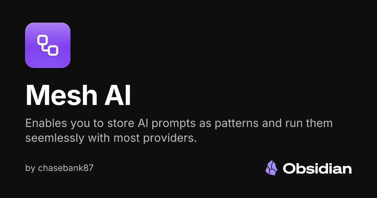 Mesh AI - Obsidian Plugin