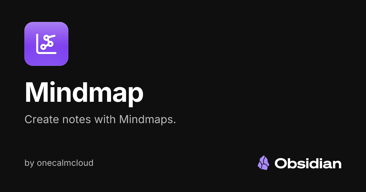 Mindmap - Obsidian Plugin