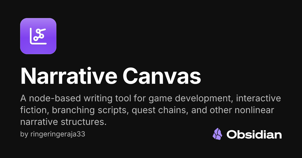 Narrative Canvas - Obsidian Plugin