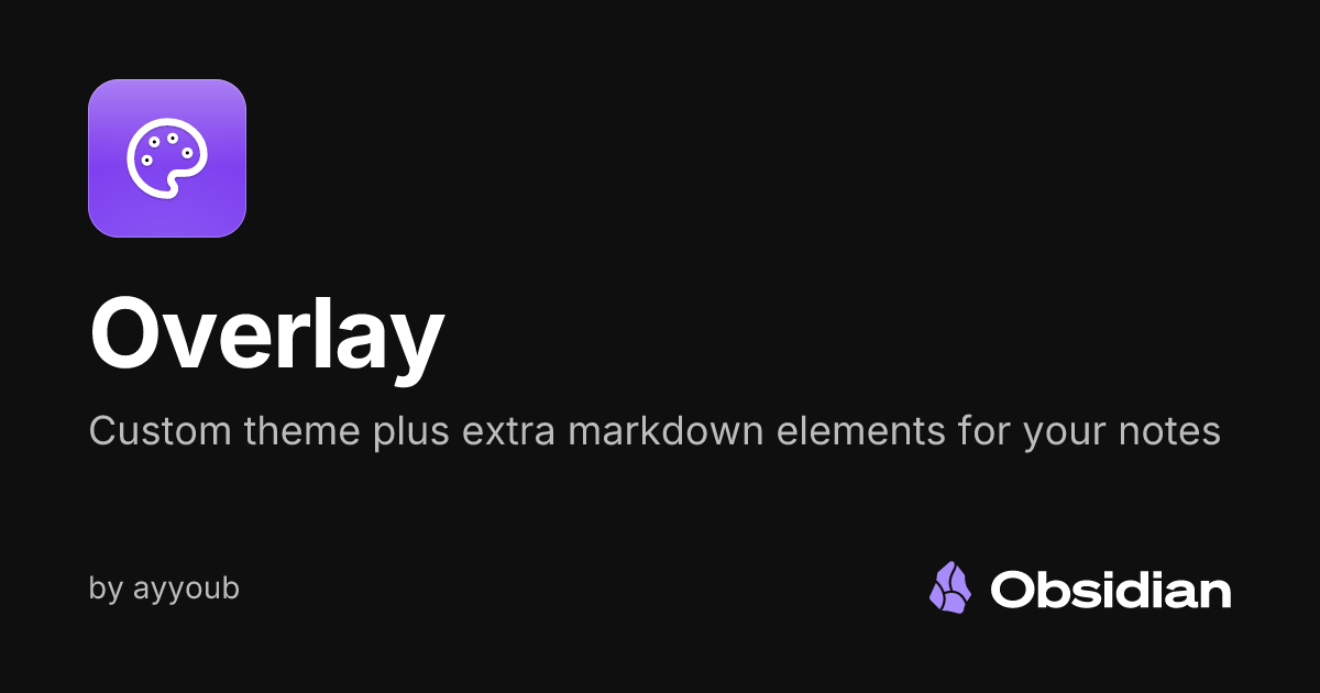 Overlay - Obsidian Plugin