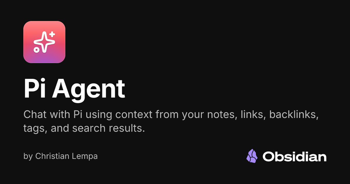 Pi Agent - Obsidian Plugin