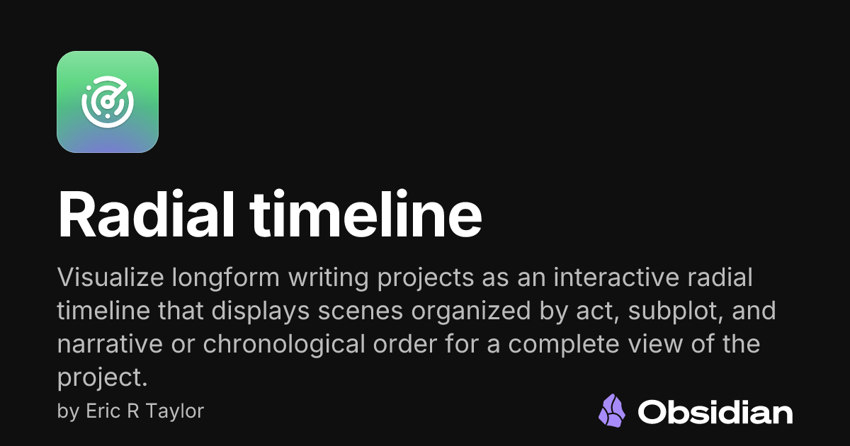 Radial timeline - Obsidian Plugin