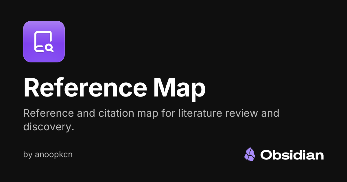Reference Map - Obsidian Plugin