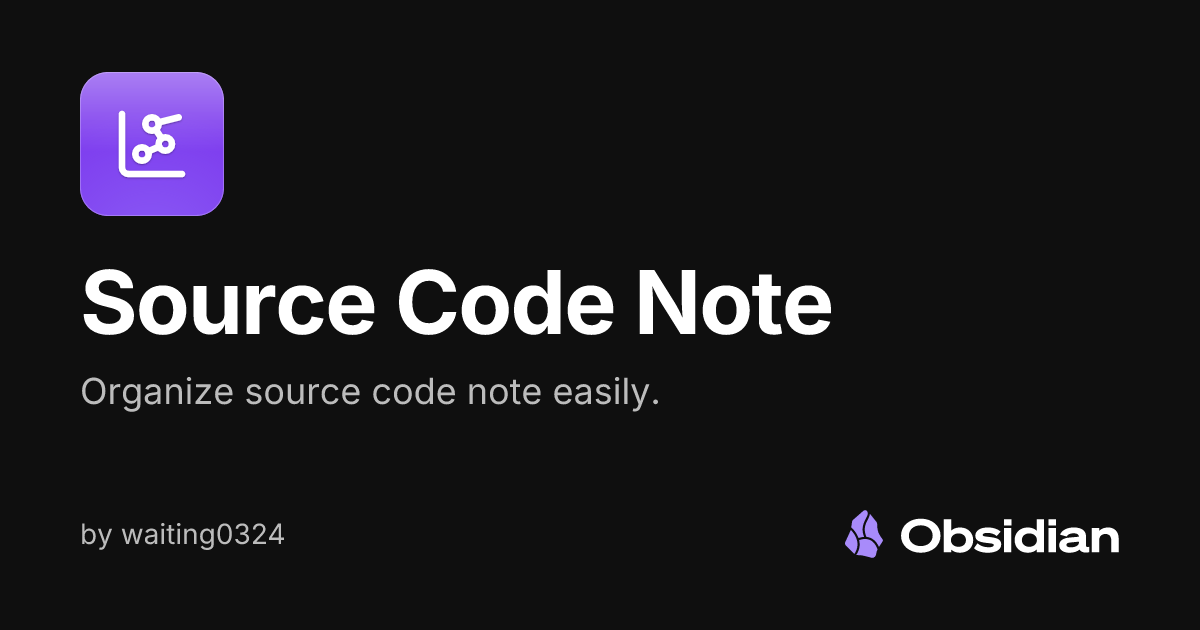 Source Code Note - Obsidian Plugin