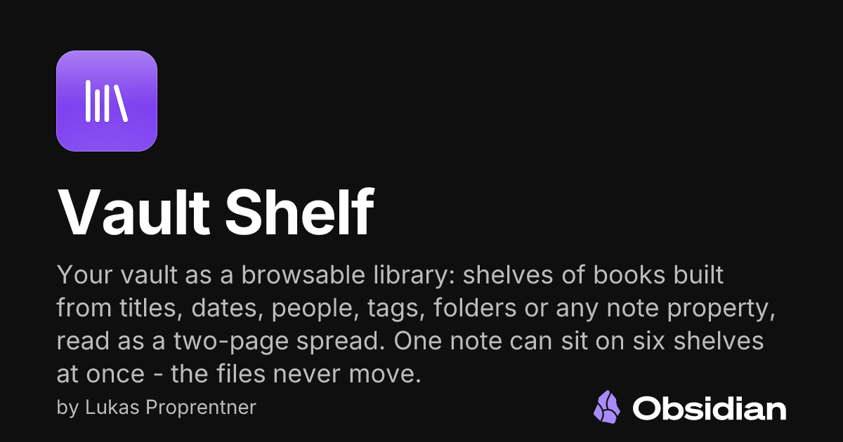 Wanted to re create browsing my parents books and journal collection in Obsidian with my own note co