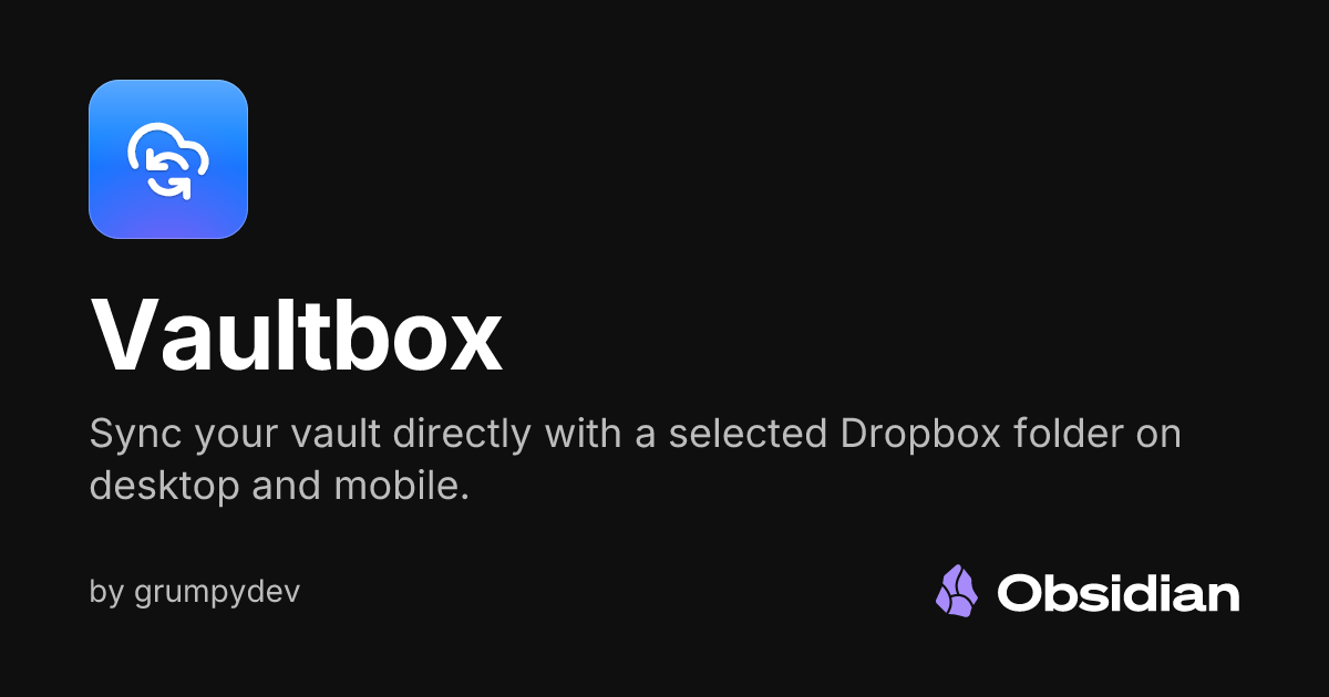 Vaultbox - Obsidian Plugin